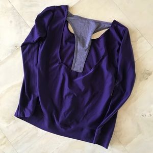 Avia Purple Long Sleeve Athletic Shirt Medium